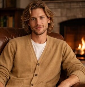 L.L. Bean Men's Camel Cardigan Sweater XL Vintage 90s Made In USA